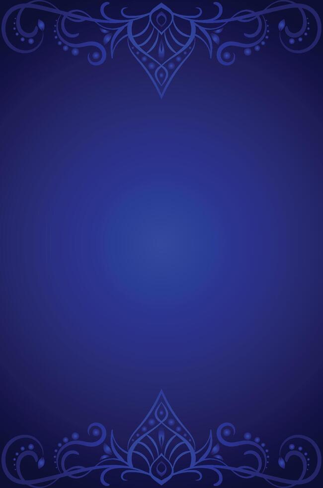 Elegant Dark Blue Ornamental Background for Luxury Projects vector
