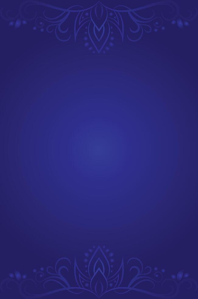 Royal Blue Ornamental Design with Classic Details vector