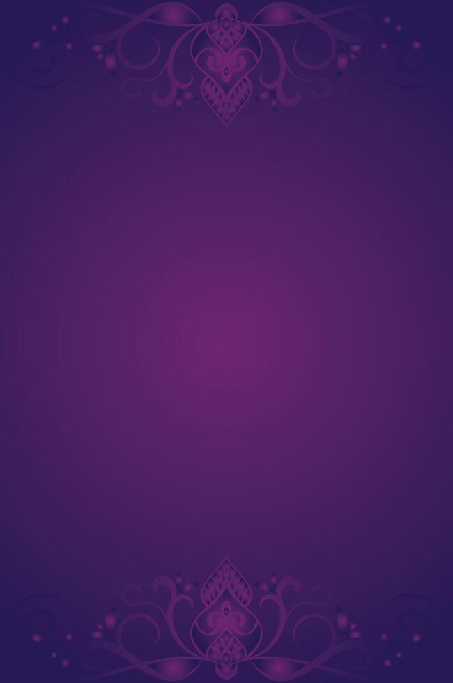 Gradient Background with Vintage Floral Ornament vector