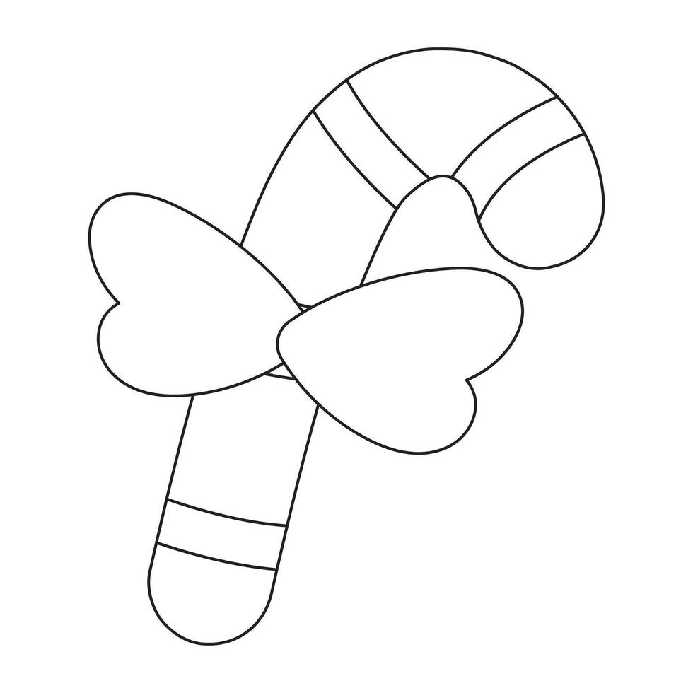 Candy cane coloring pages vector