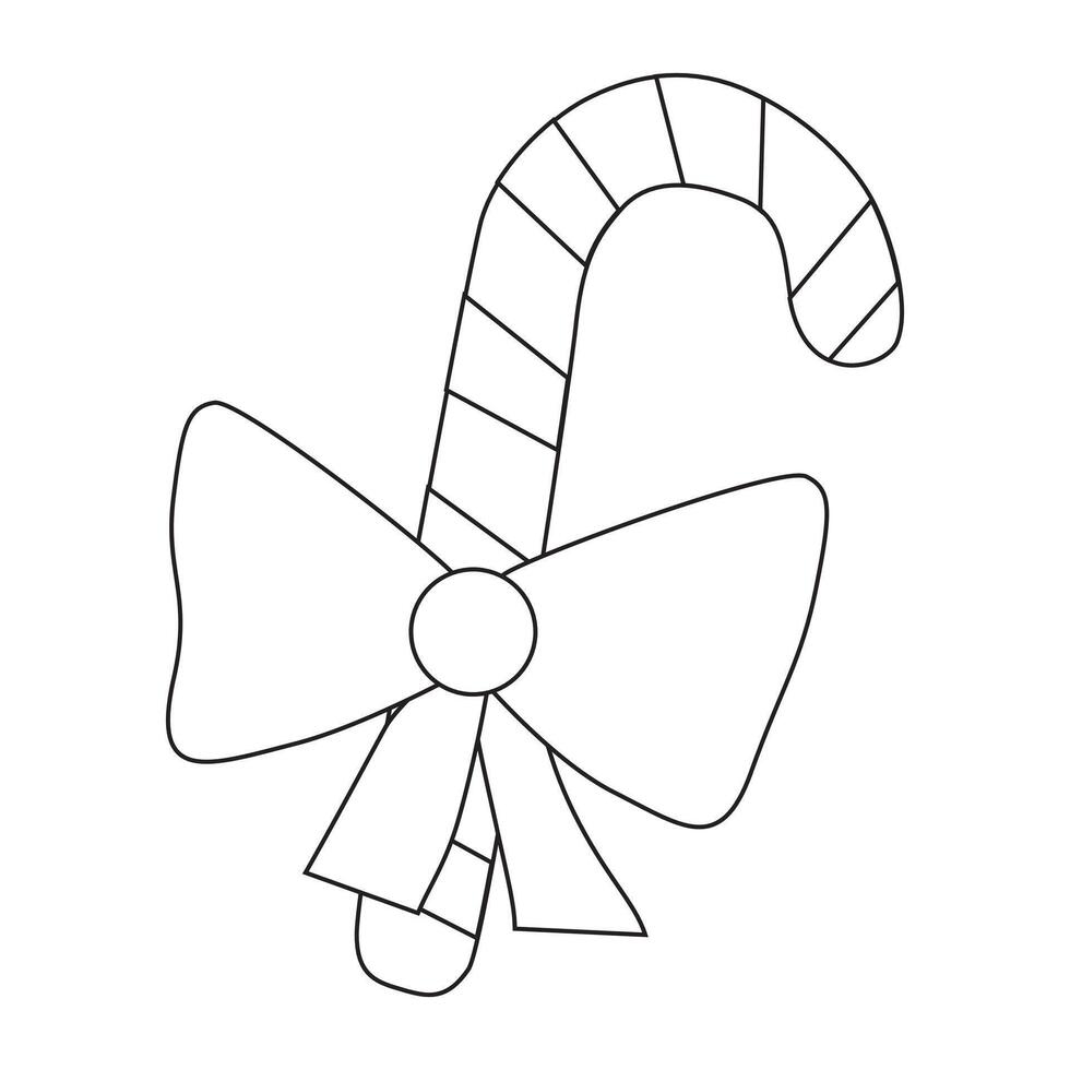 Candy cane coloring pages vector