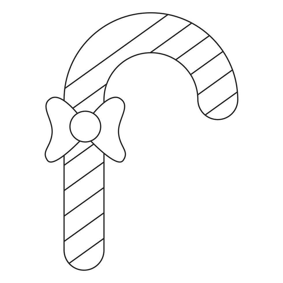 Candy cane coloring pages vector