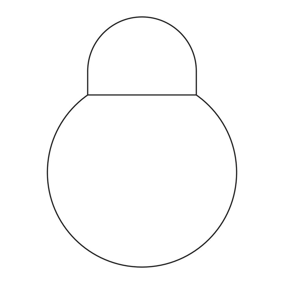 A coloring page with a star shaped object vector