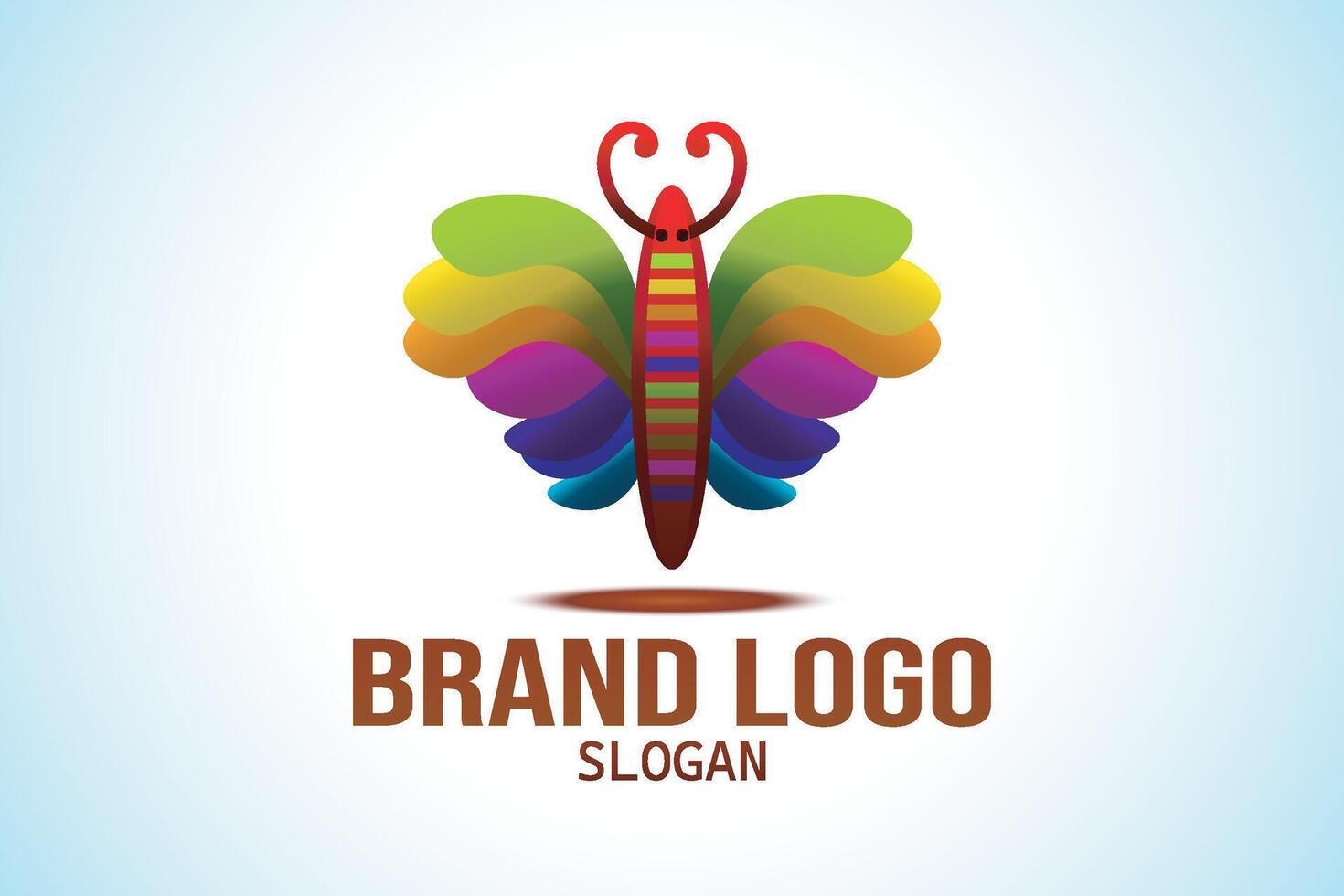 Butterfly logo. Colorful Butterfly icon design. vector