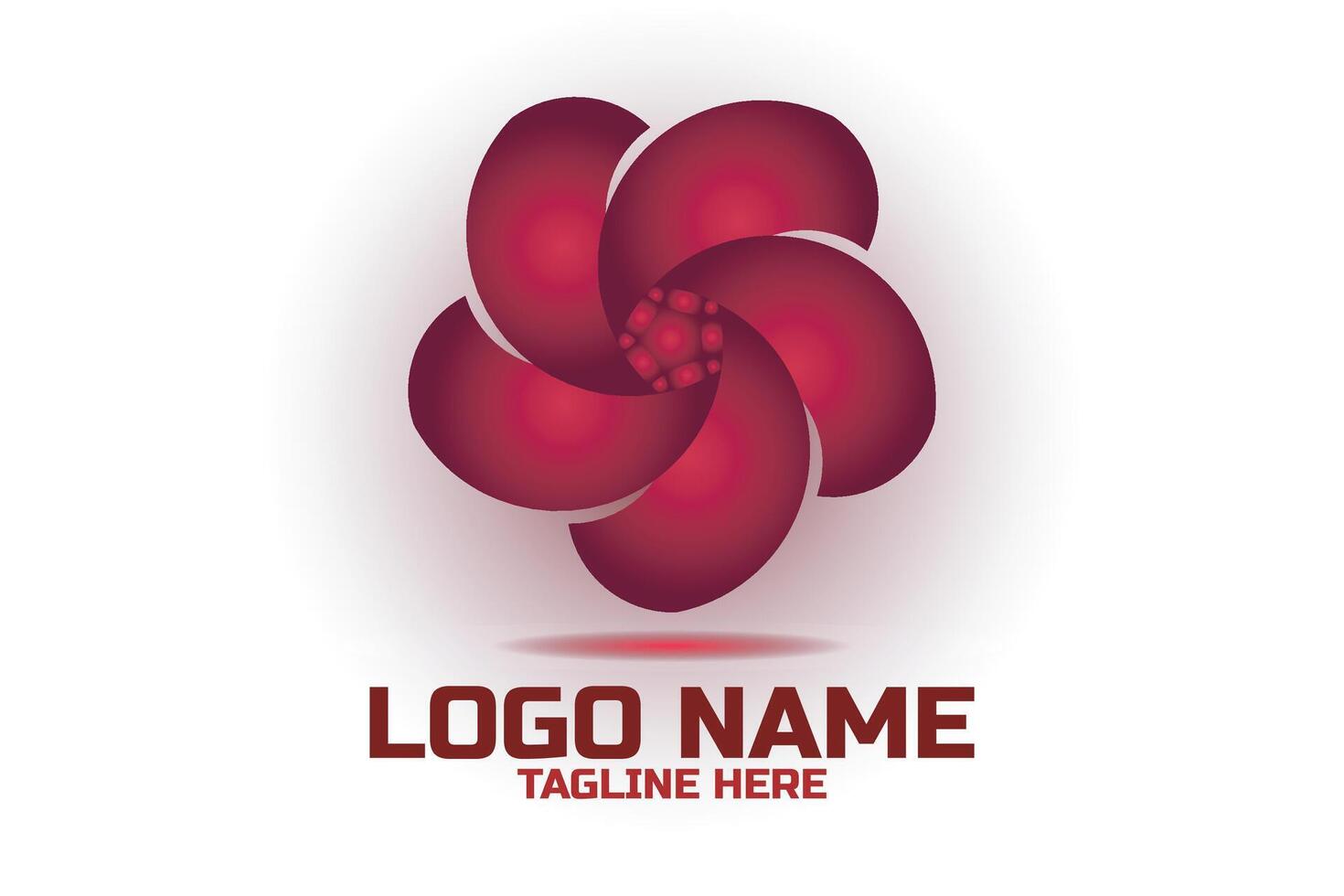 Flower background design. Floral logo design. vector