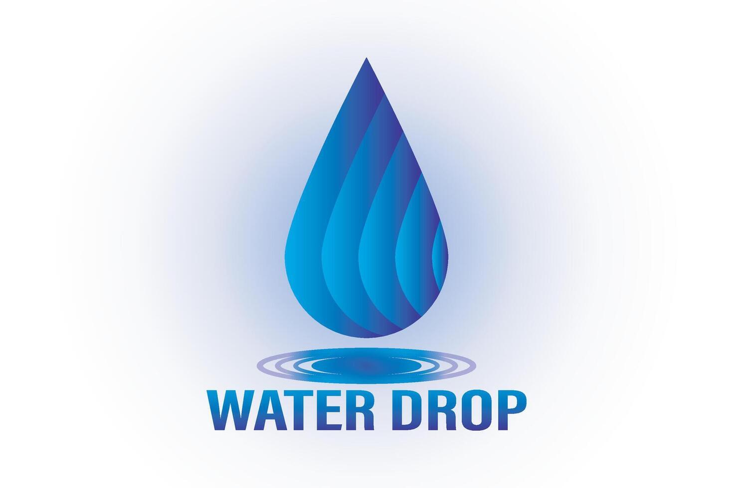 Water drop logo. Abstract Water drop icon. vector