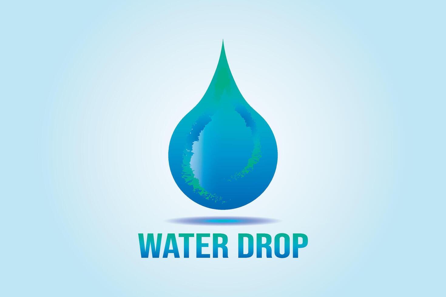 Water drop logo. Drop icon design. vector