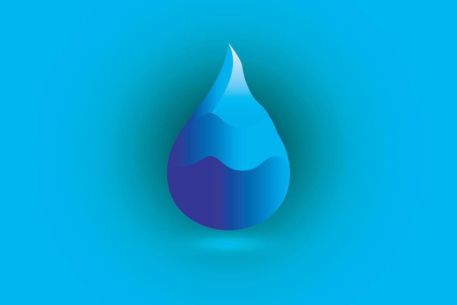 Water logo. Water drop icon. vector