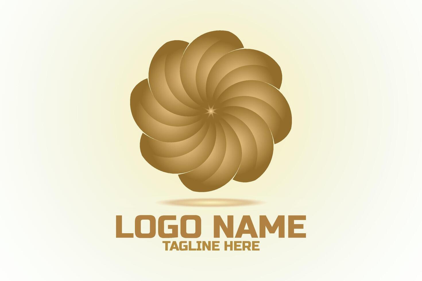 Flower logo. Mandala background design. vector