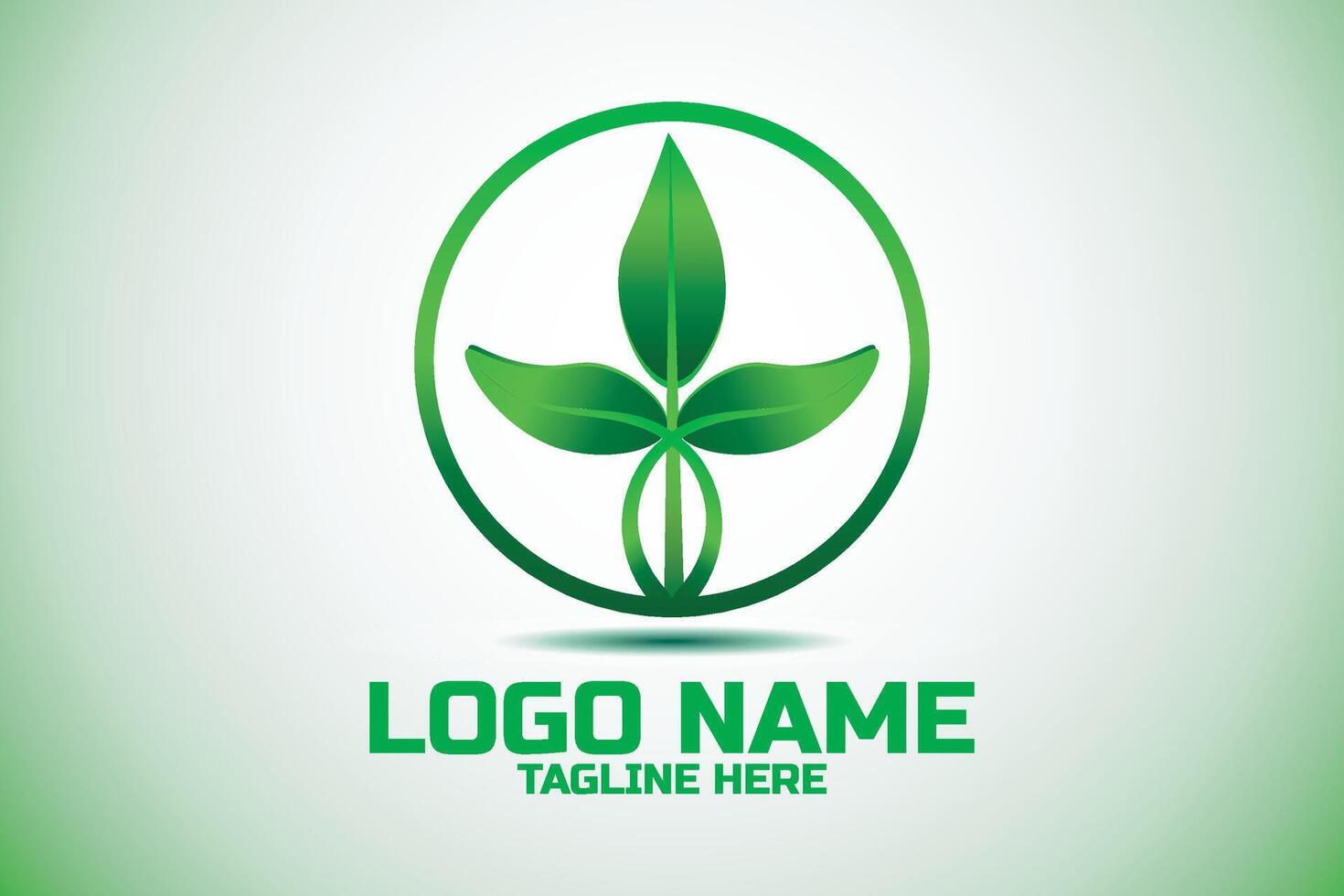 Leaf logo design. Botanical logo design. vector