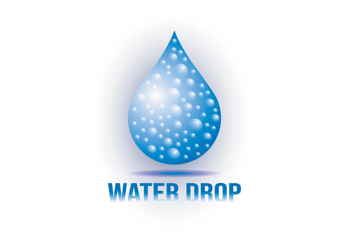 Liquid logo. Water drop icon. vector