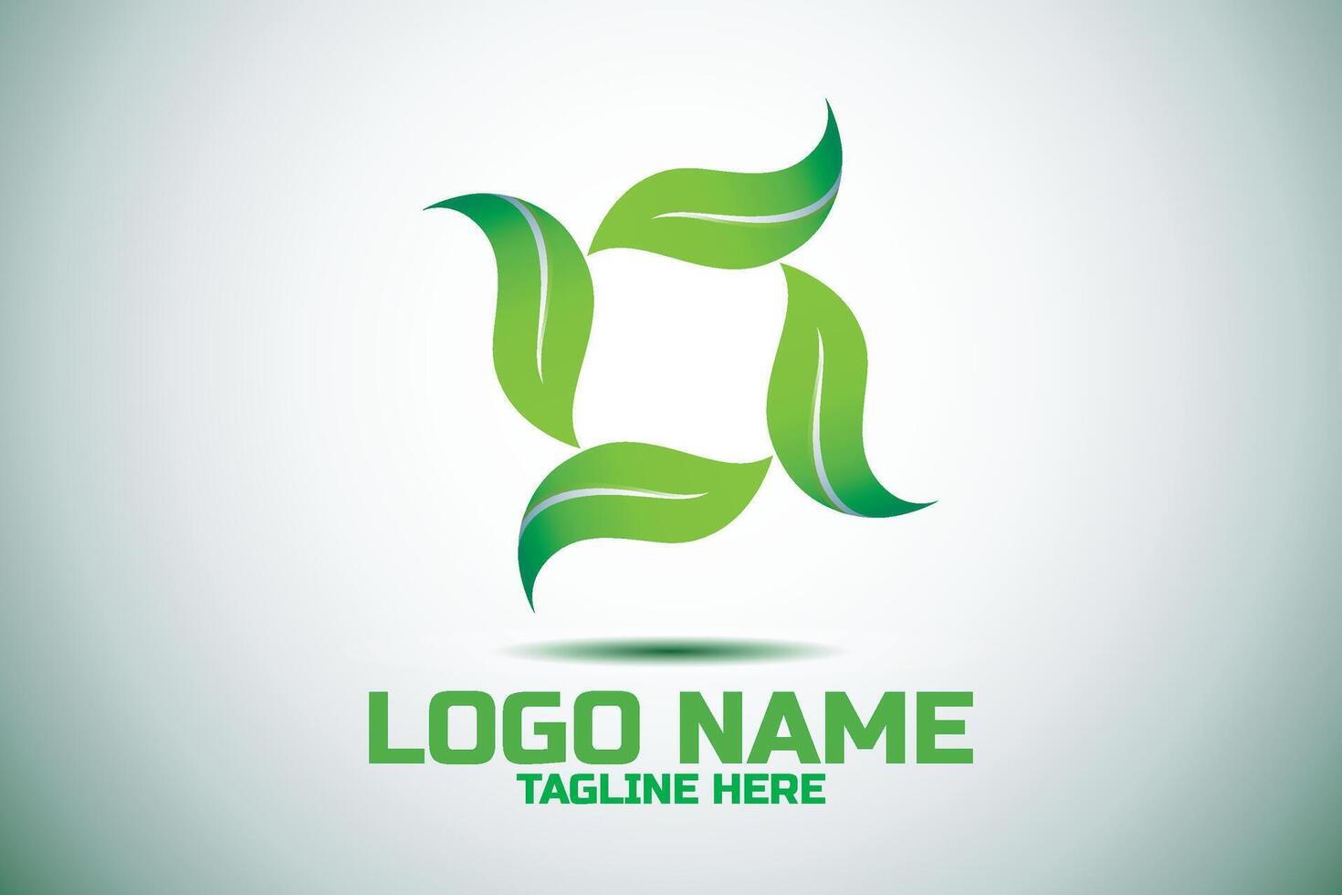 Leaf logo design. Botanical logo. vector