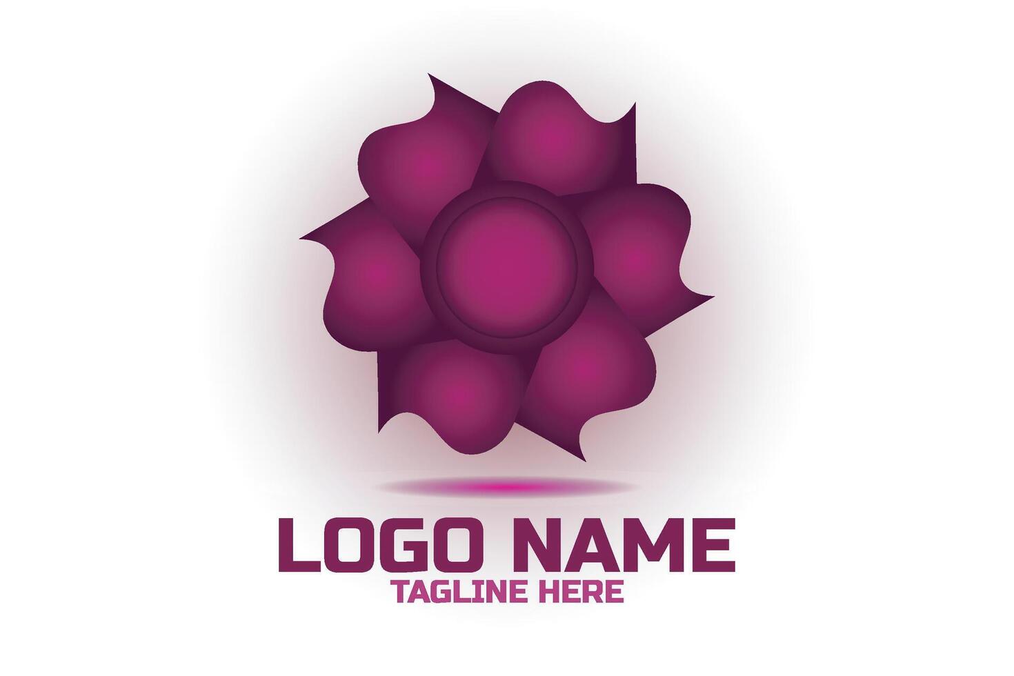 Flower icon. Floral logo design. vector