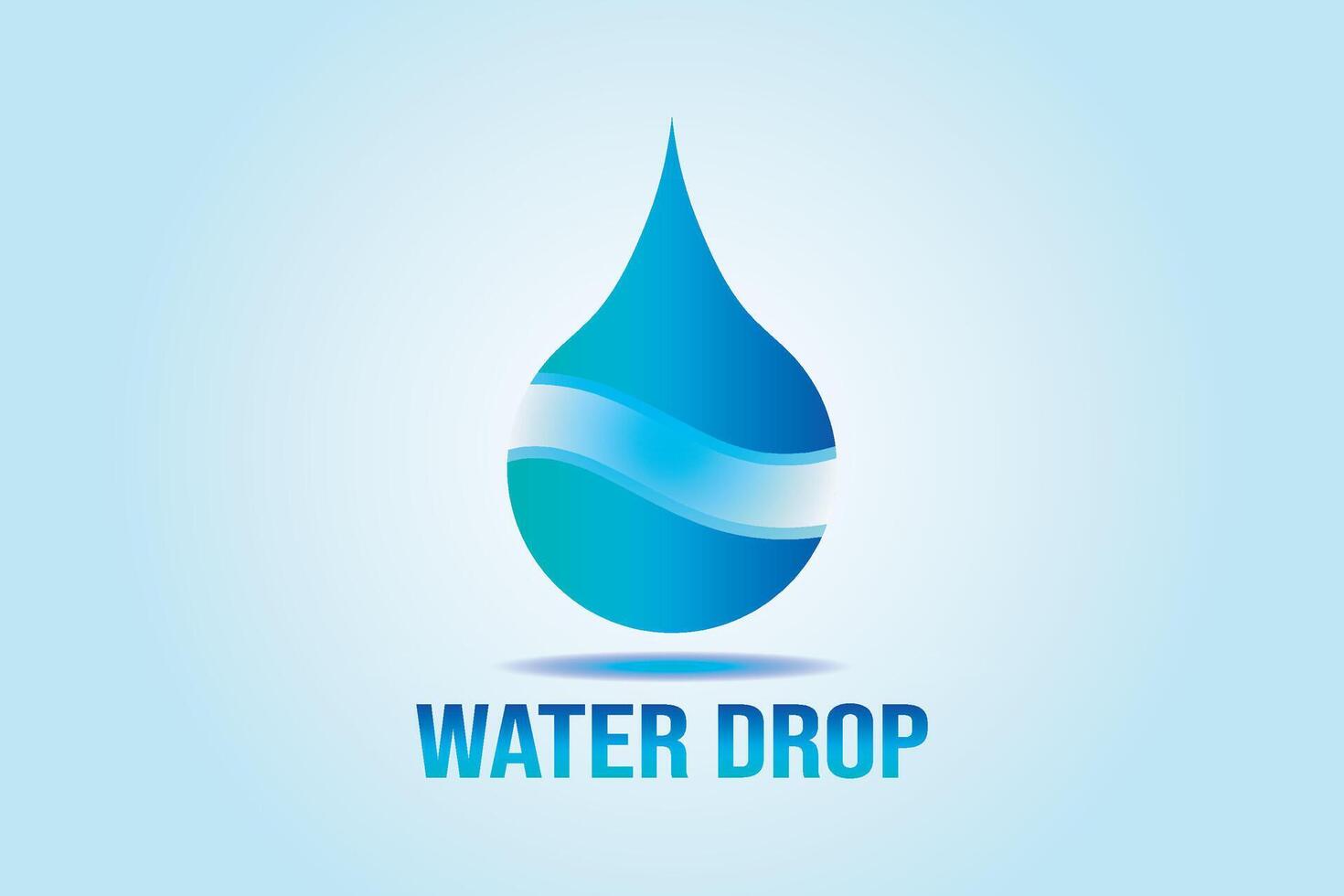 Abstract Water drop logo. Water drop icon. vector