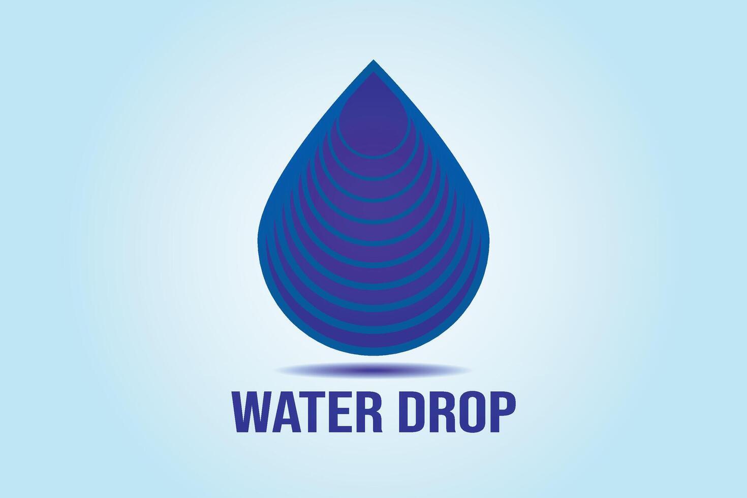 Droplet logo design. Water drop icon. vector
