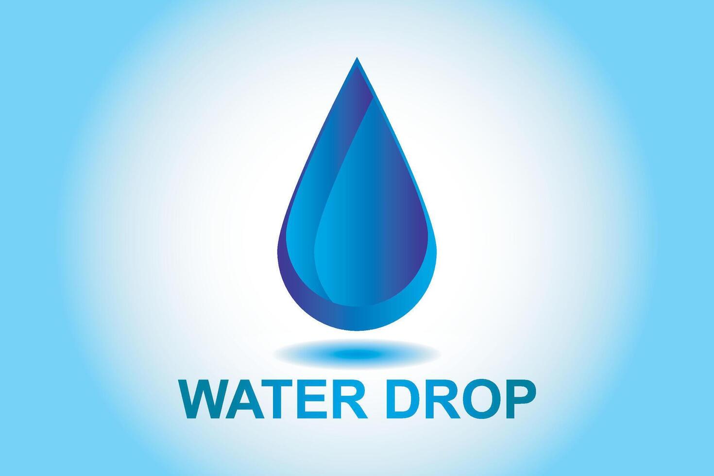 Water drop logo. Liquid drop design. vector