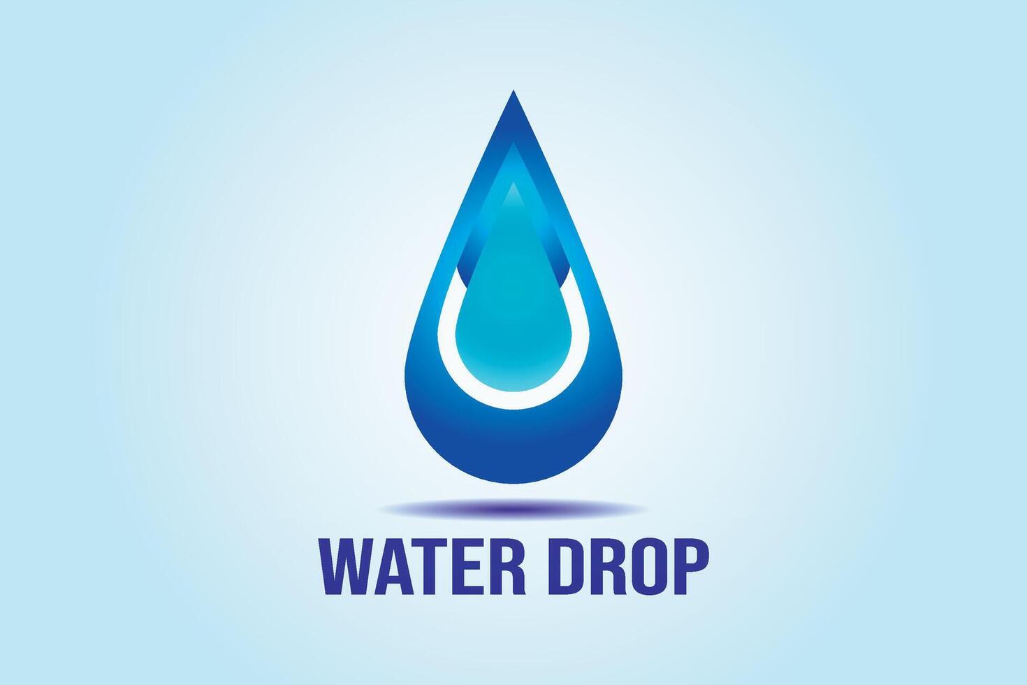 Water drop logo. Droplet icon. vector
