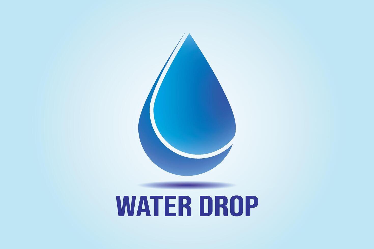 Water Droplet logo. Water drop icon. vector