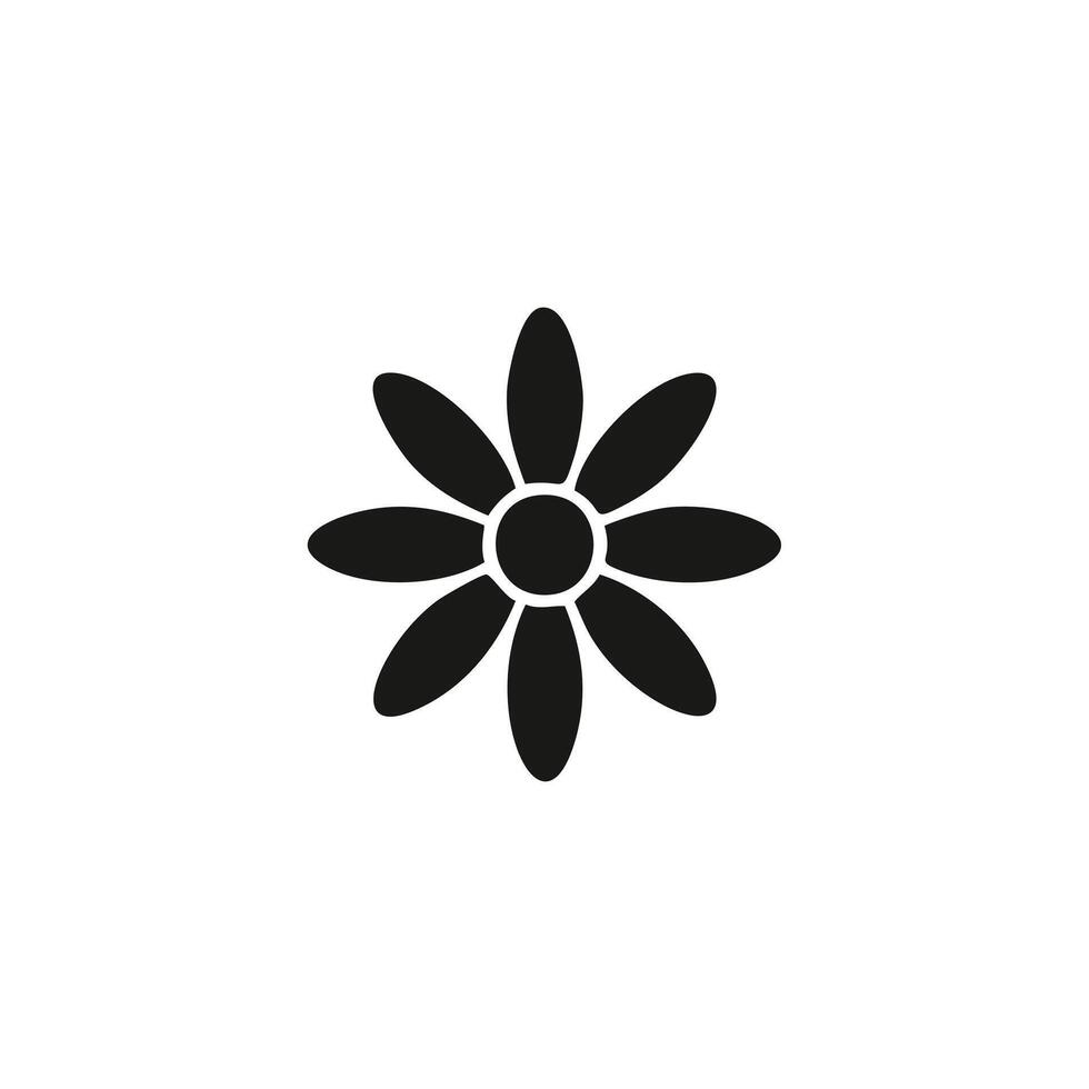 Flower icon in trendy flat style isolated on white background. Flower symbol for your web site design, logo, app, UI illustration vector