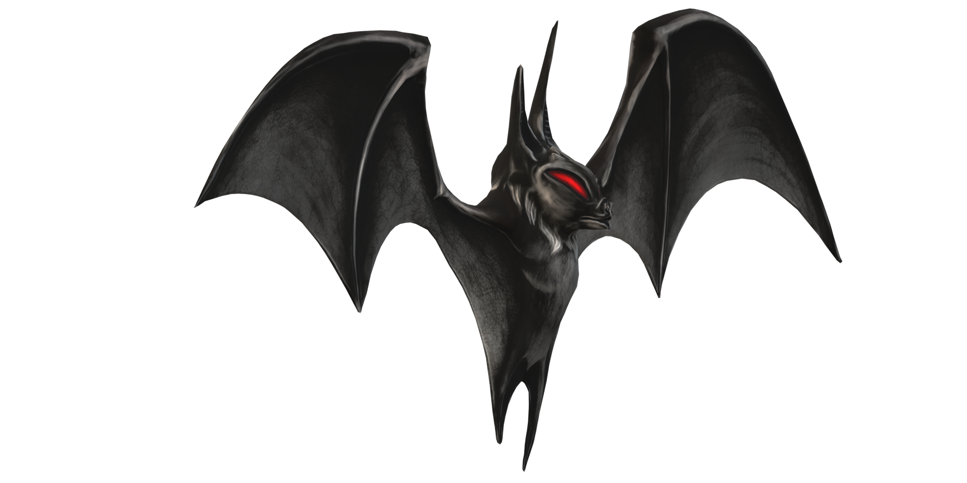 Devilish Scary Bat isolated on a Transparent Background png