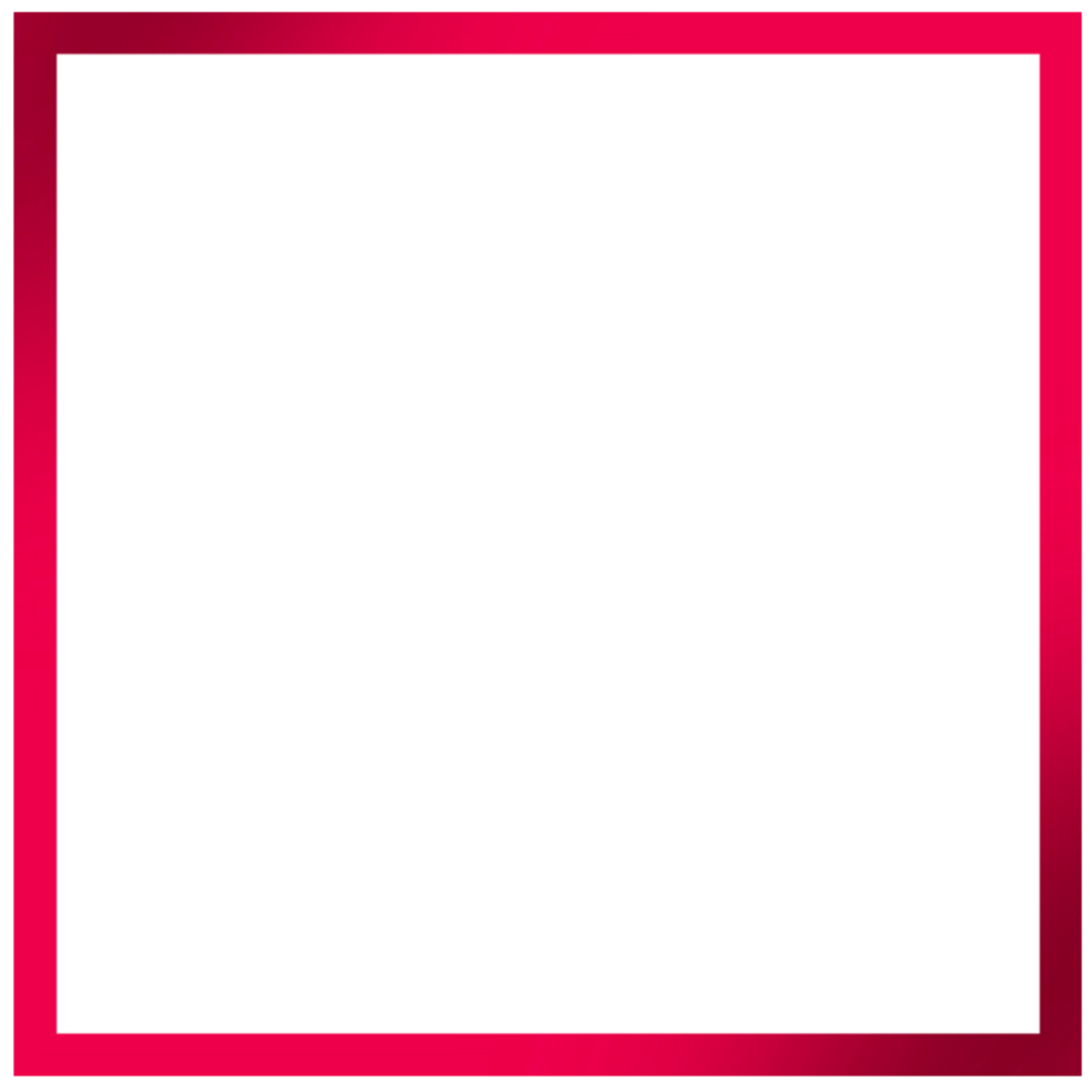 Velvet square border on a transparent background png
