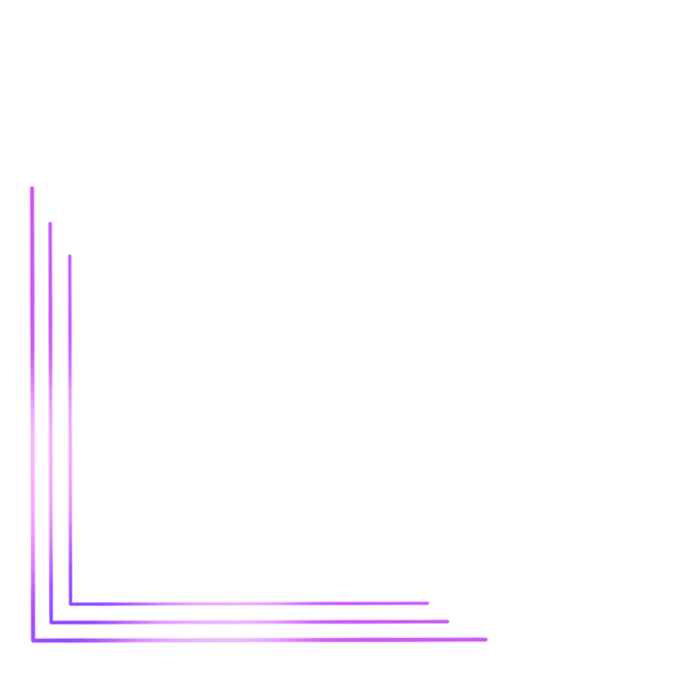 Purple corner frame on a transparent background png