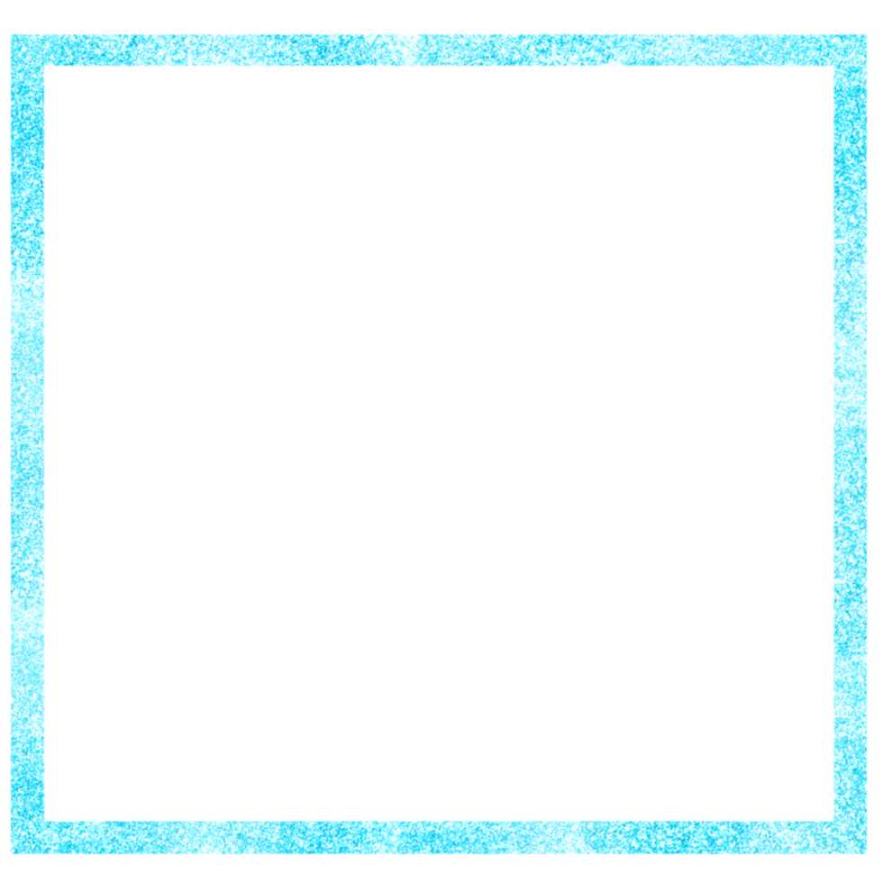 Light Blue Square Frame on a Transparent Background png