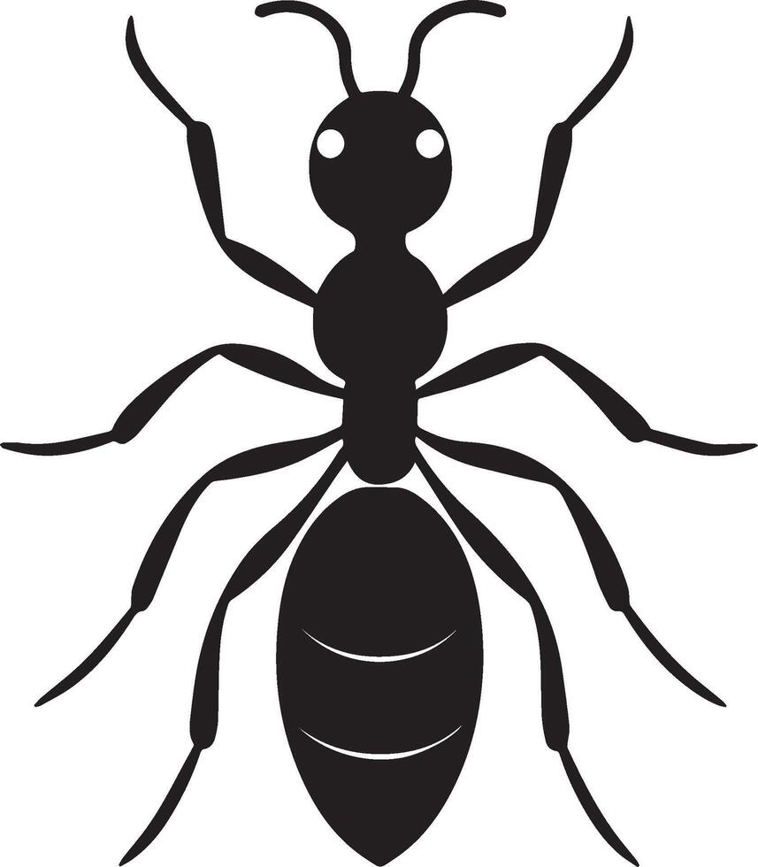 ant silhouette illustration vector