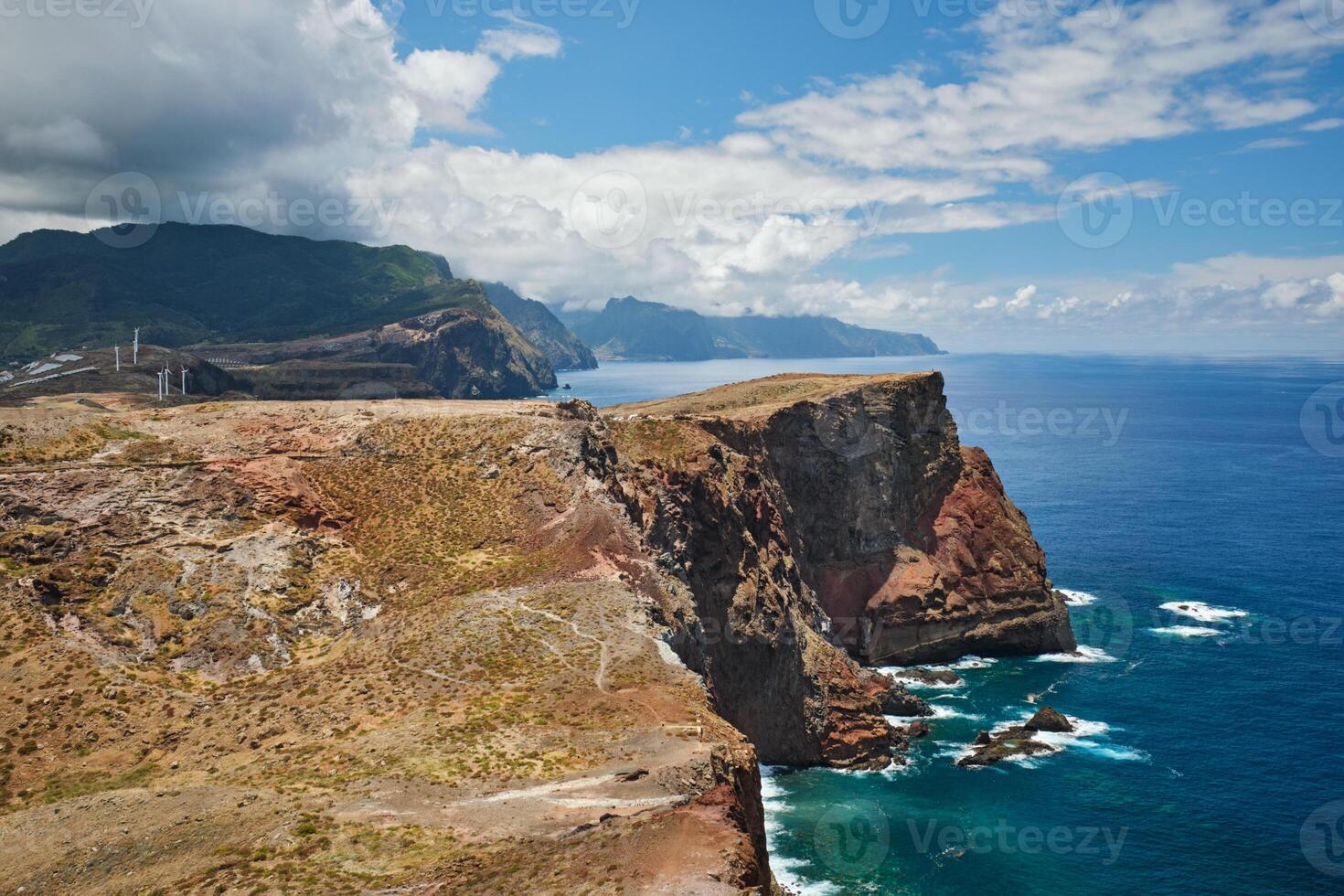 Madeira Island landscape. View from Ponta do Sao Lorenco. Madeira, Portugal photo