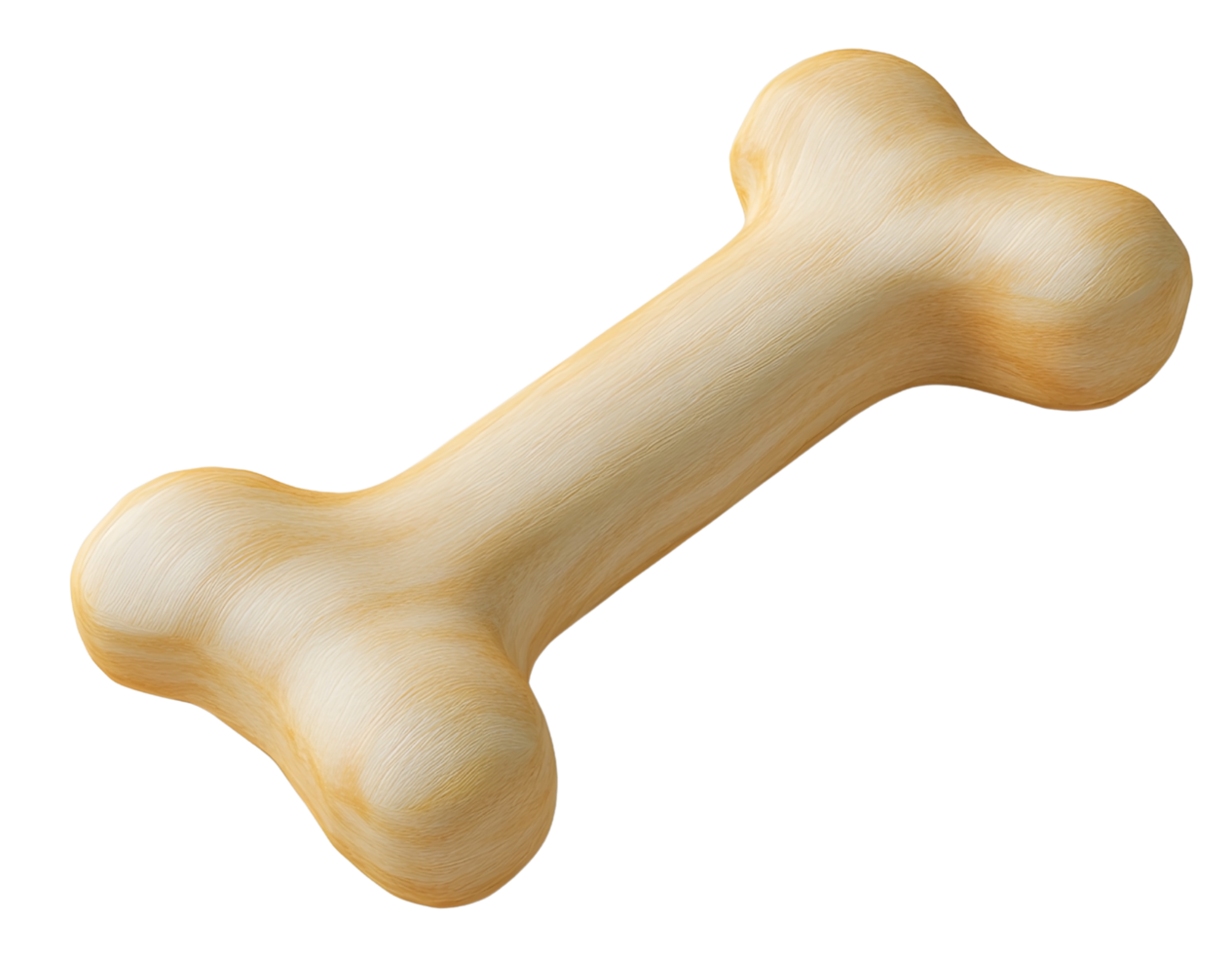 3D Dog Bone Icon for Pet Care and Animal Health png