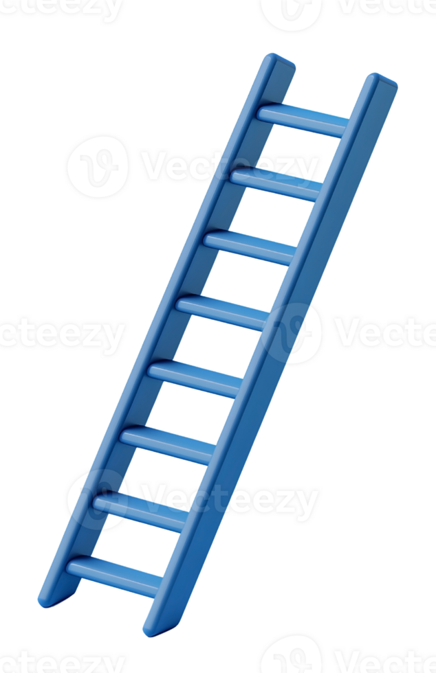 3D Ladder Icon for Personal and Professional Growth png