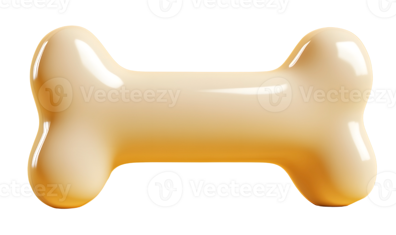Clean and Simple 3D Dog Bone Design for Animal Rescue and Care png