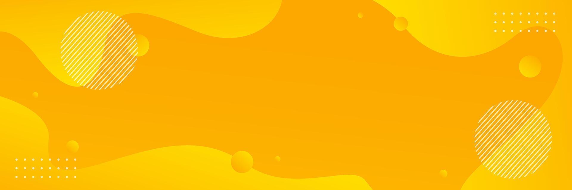 Orange gradient banner background. Geometric wallpaper vector