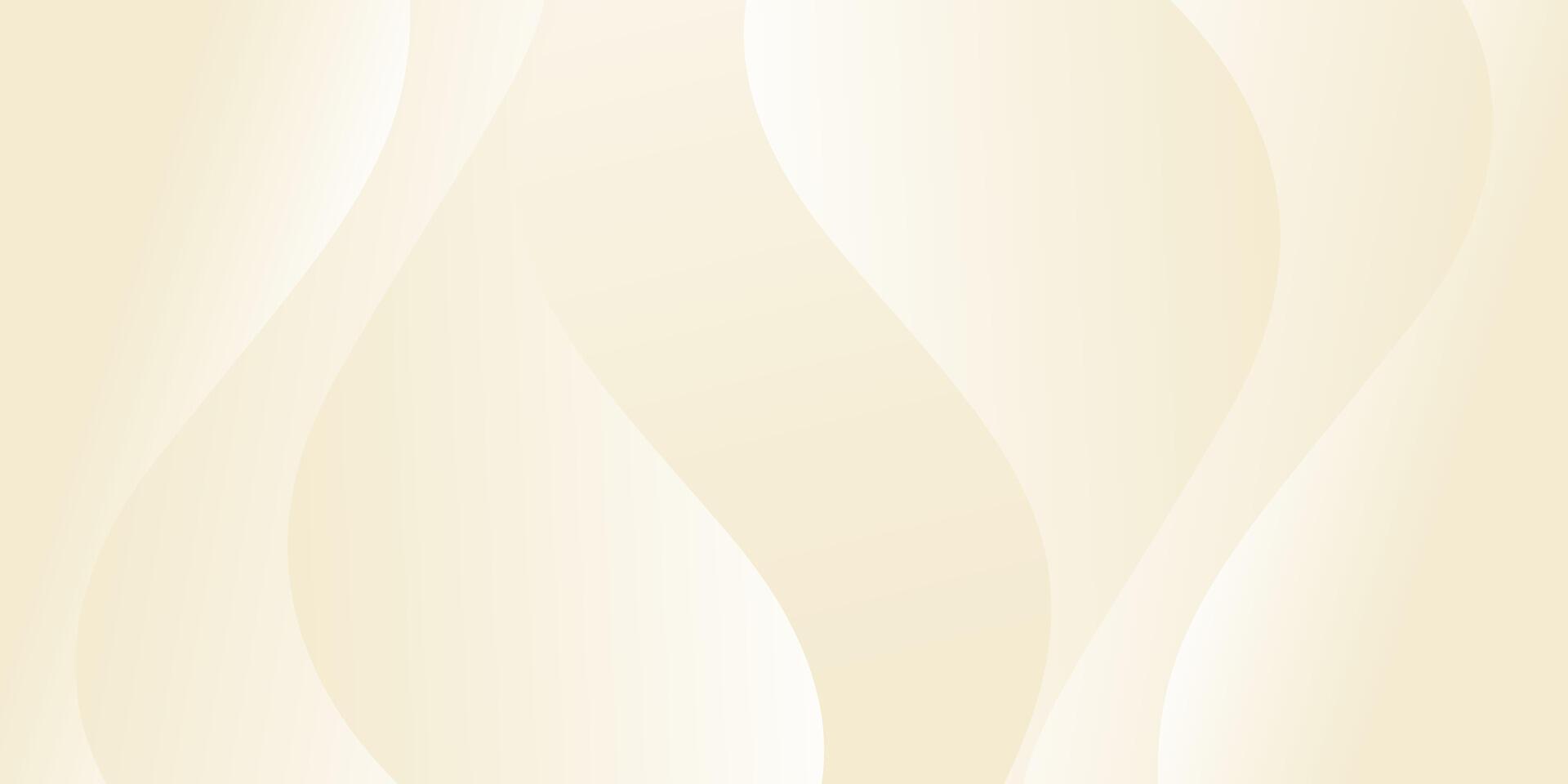 Elegant white and cream wave background. Modern luxury wallpaper vector