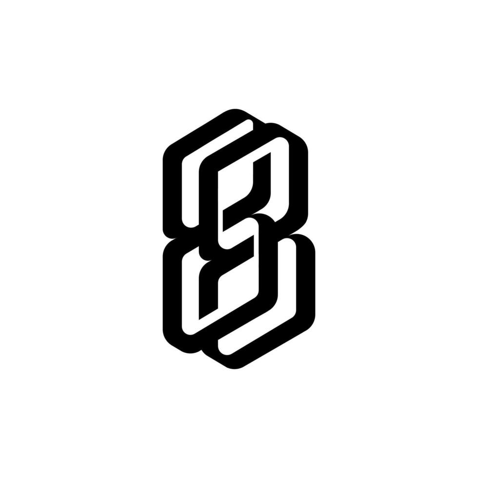 88 monogram logo vector