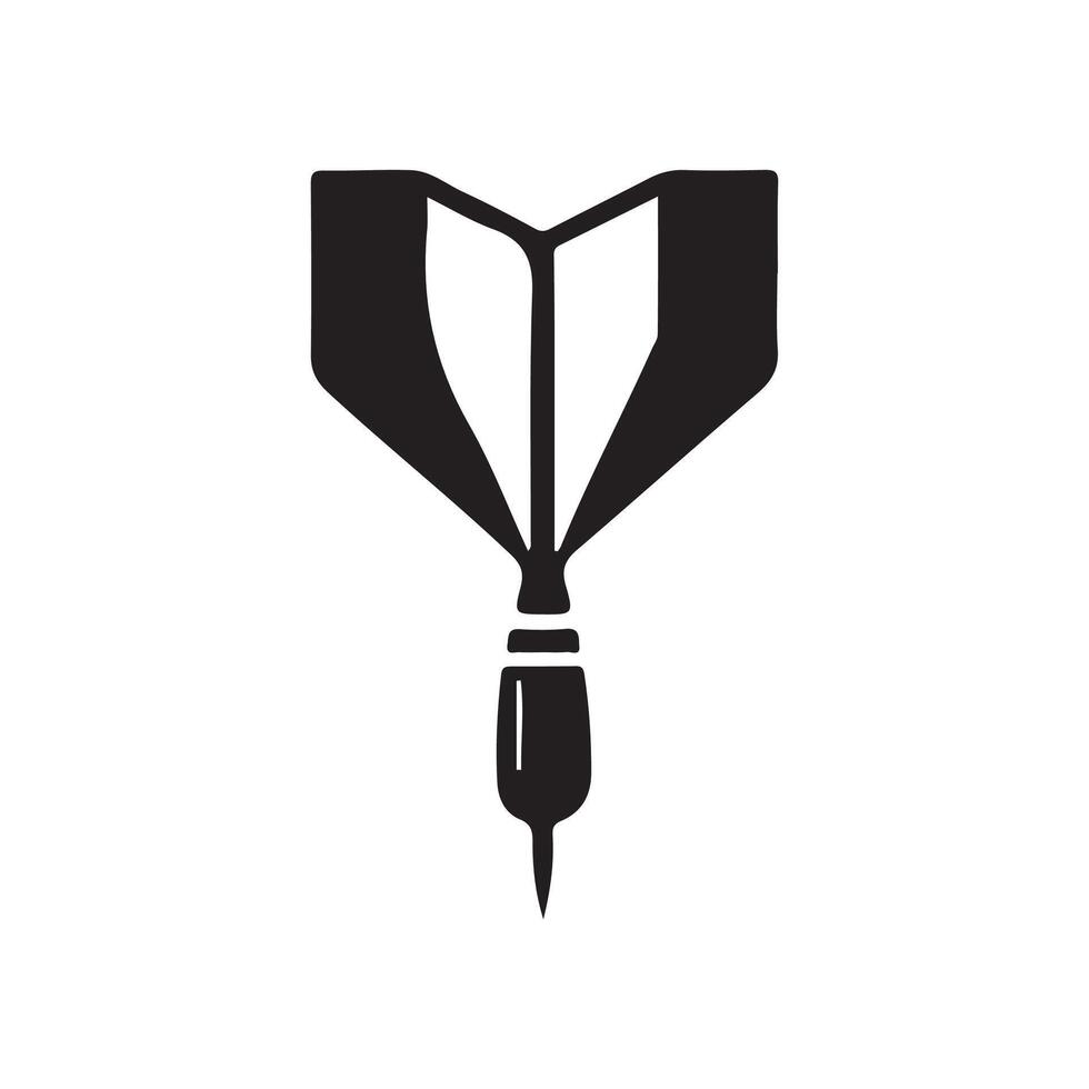 Target Success Arrow Impact Design vector