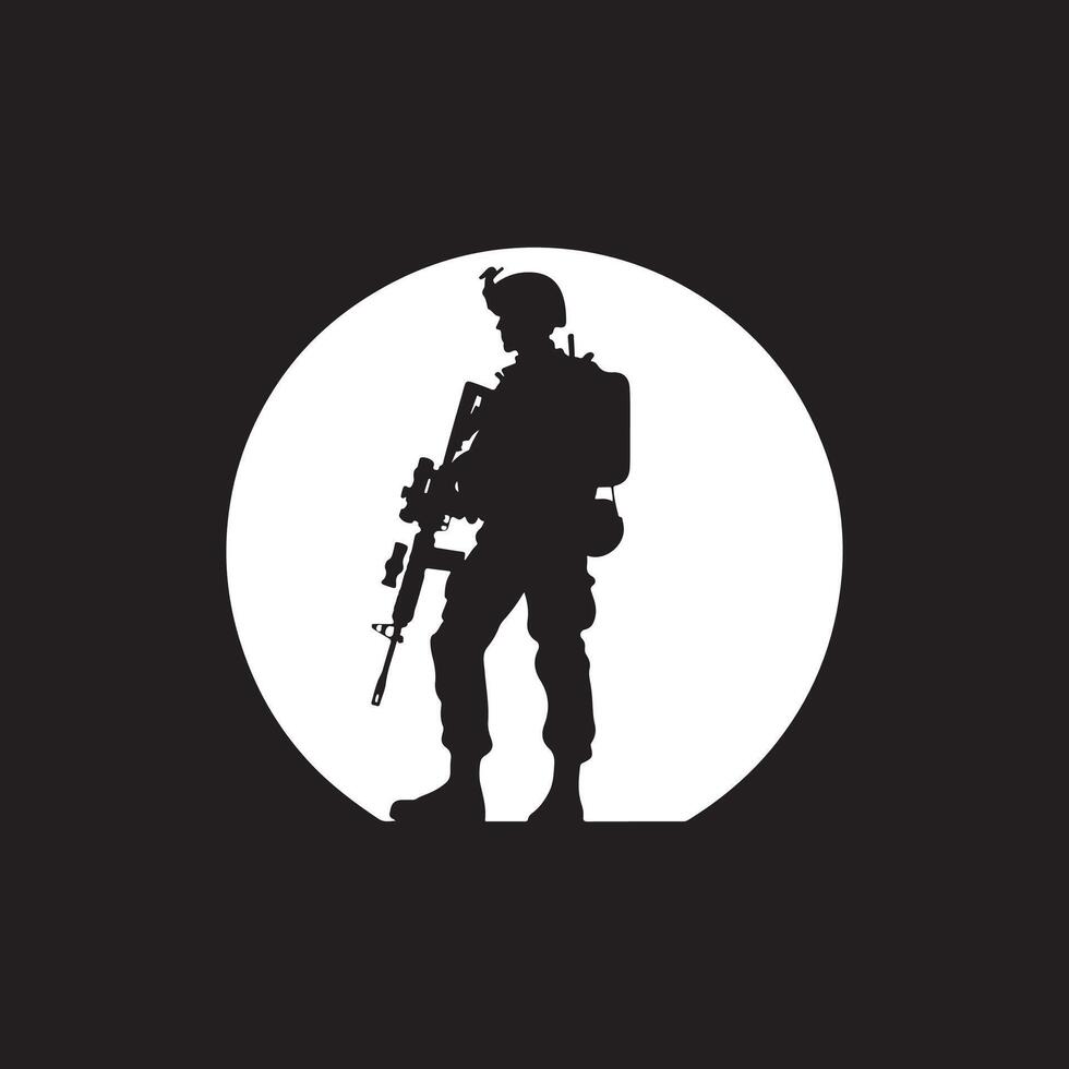 Warrior Prepared for Battle Logo vector