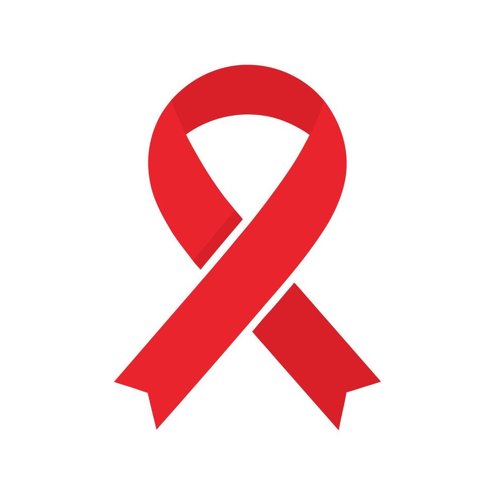 Global AIDS Awareness Red Ribbon vector