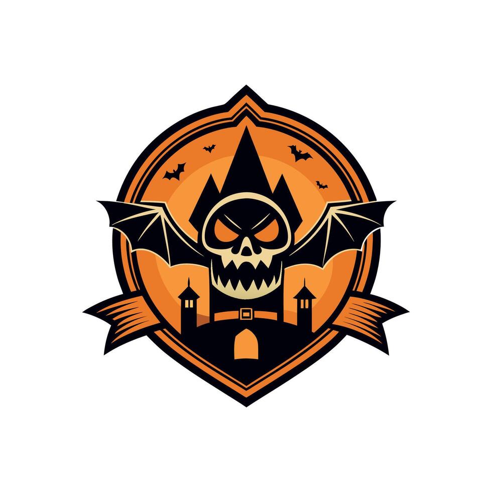 Hipster Haunted House Design vector