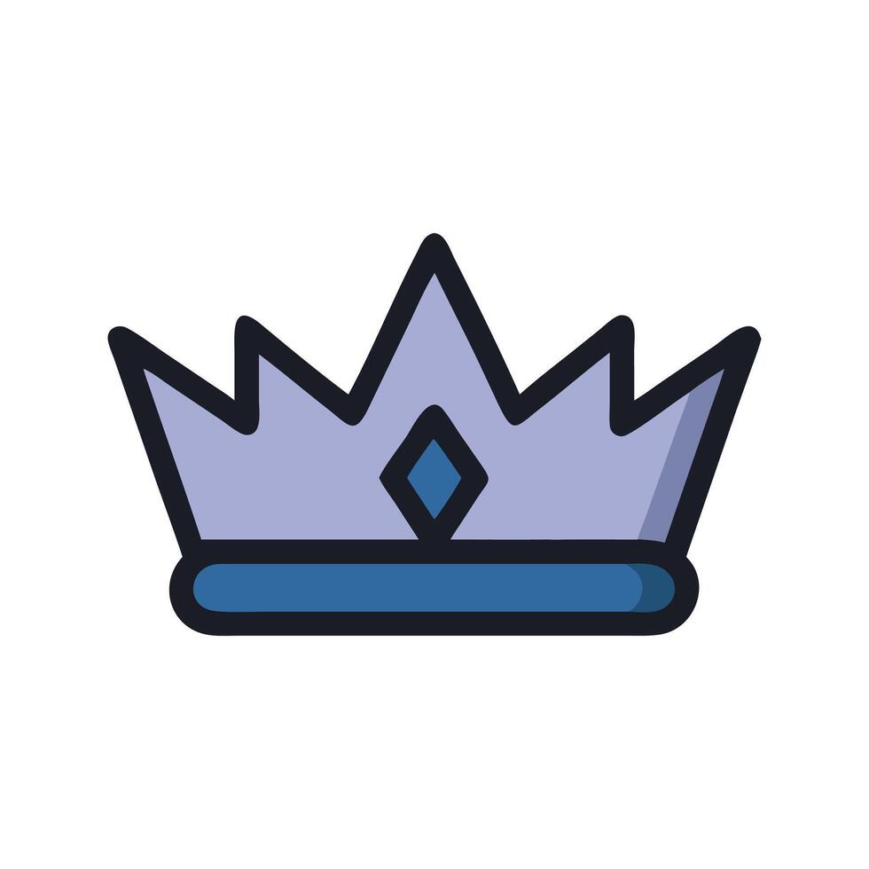 Luxury Five-Point Crown Design vector