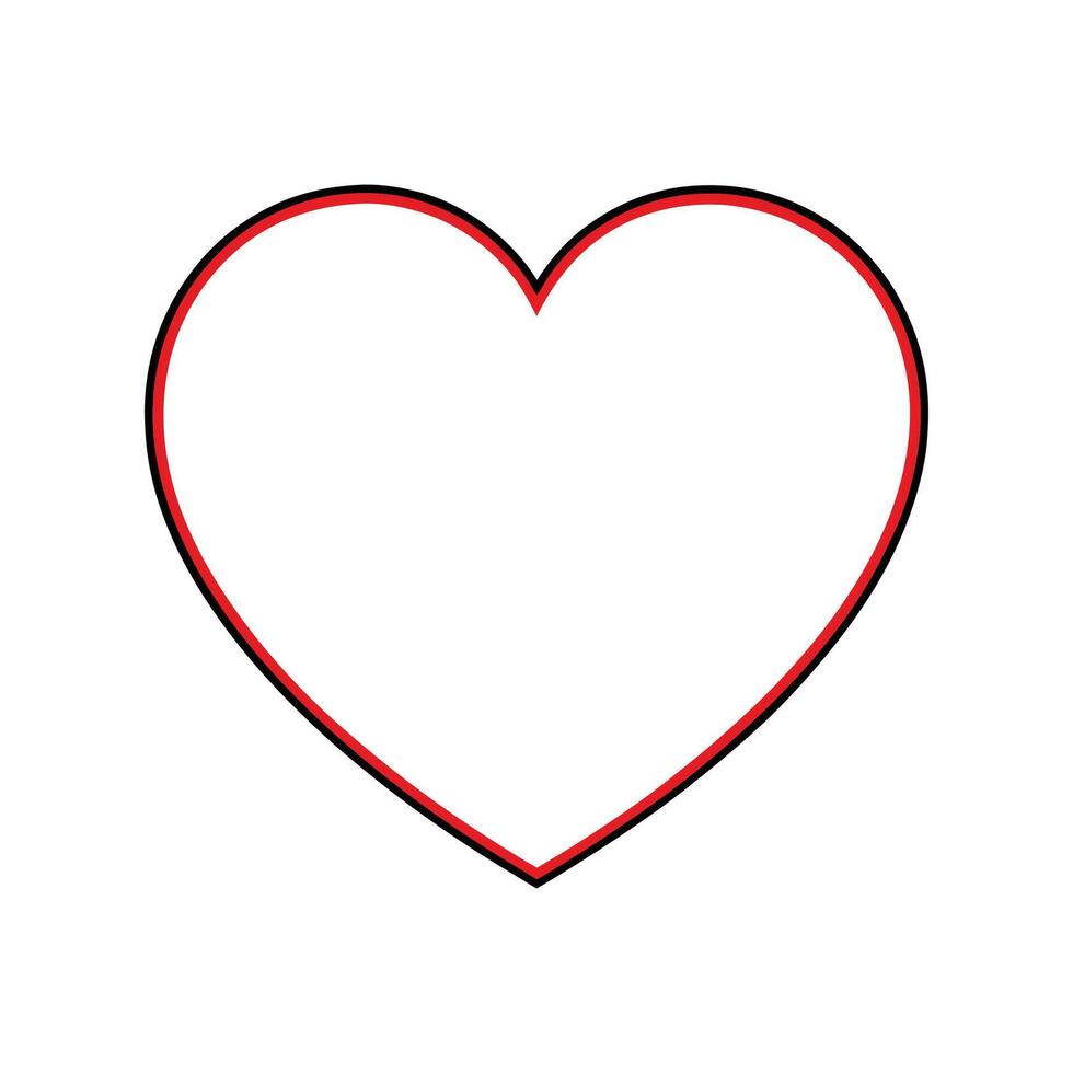 Sweetheart Symbol Red Love Design vector