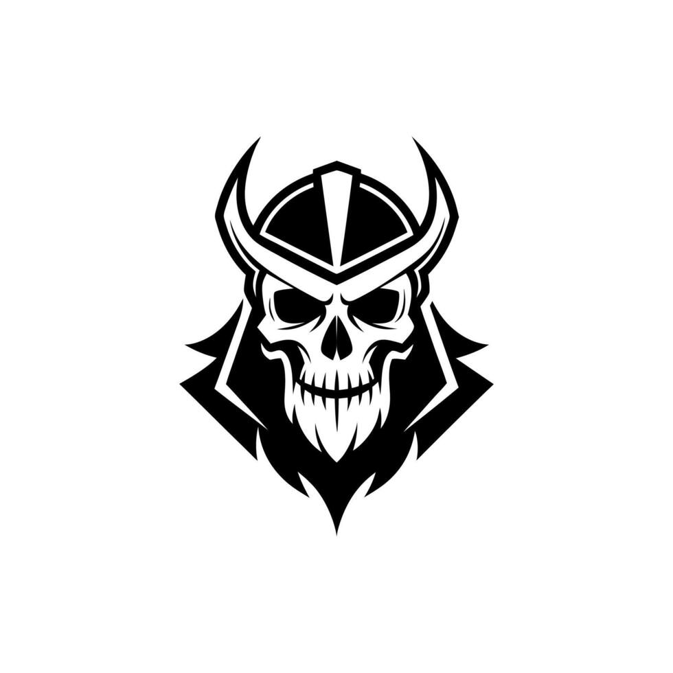 Celestial Valkyrie Skull Symbol vector