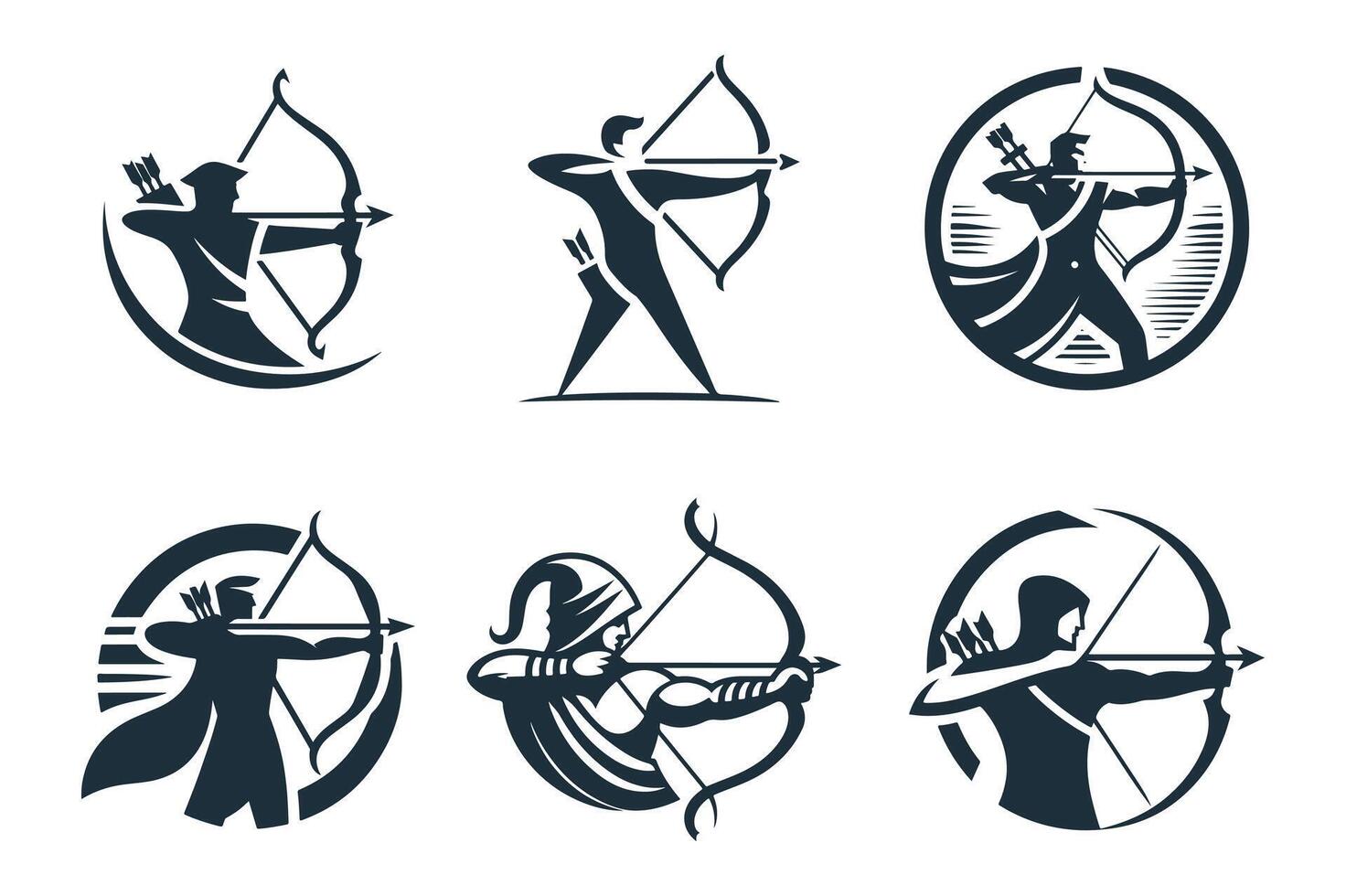 Set of Focused Archer Silent Aim vector