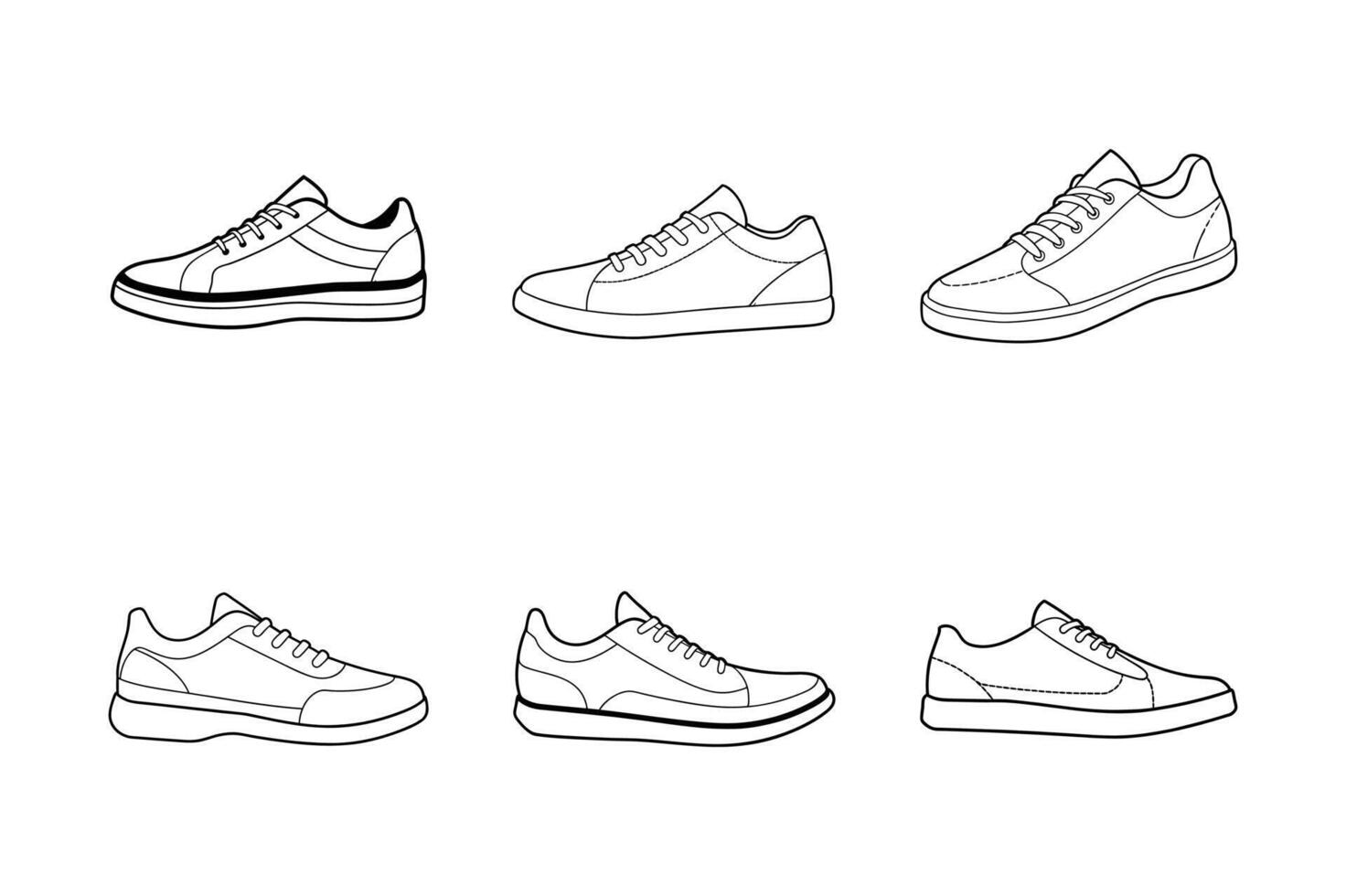 Set of Step Forward in Bold Silhouettes vector