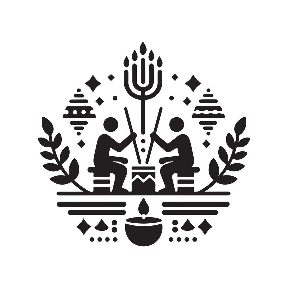 Unity, Faith, Kwanzaa Icon Design vector