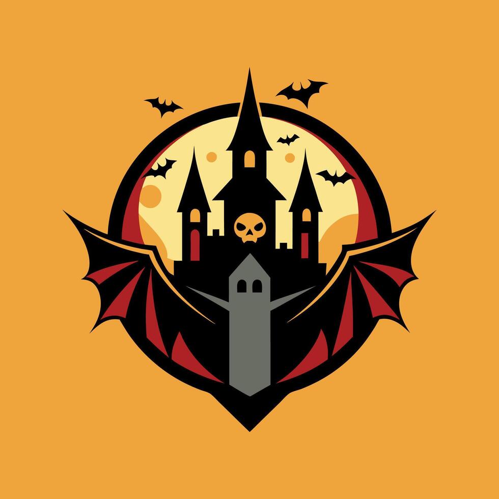Mysterious Crypt with Gloomy Design vector