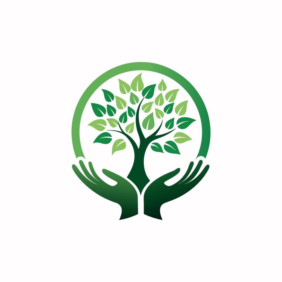 Growing Together, Nature in Hand vector