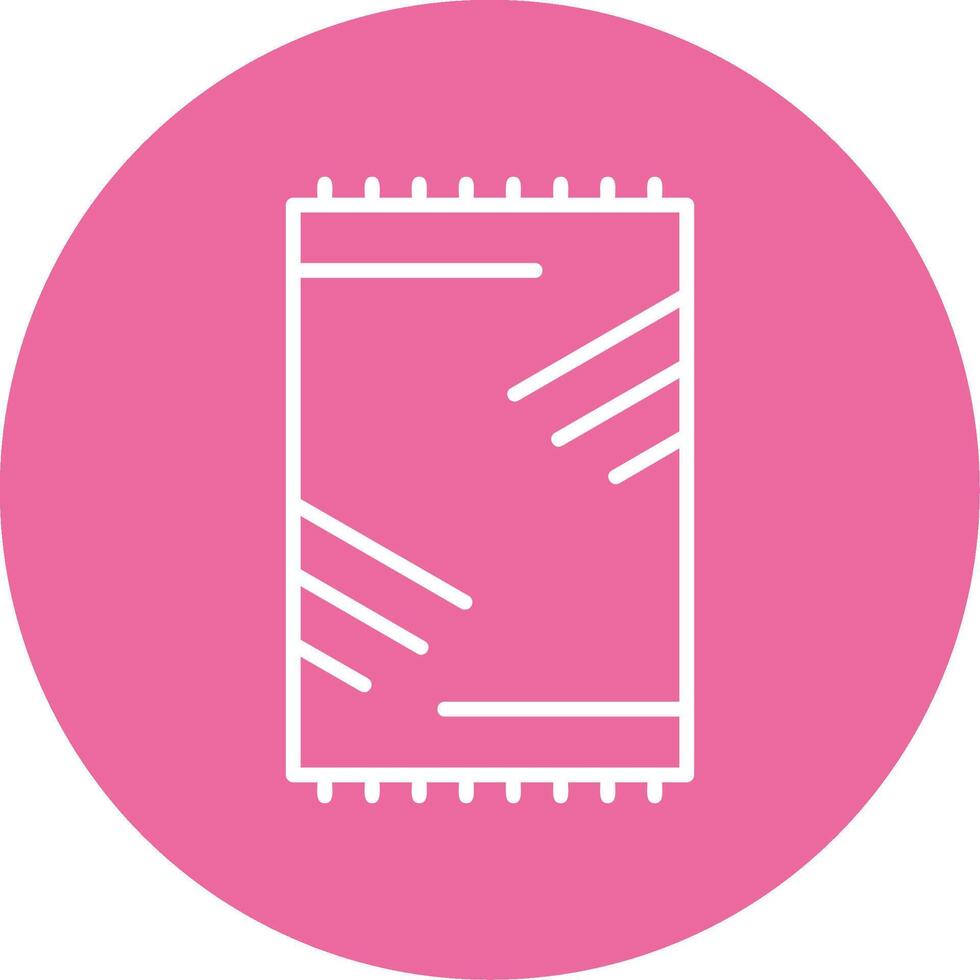 Beach mat Icon Design Symbol vector