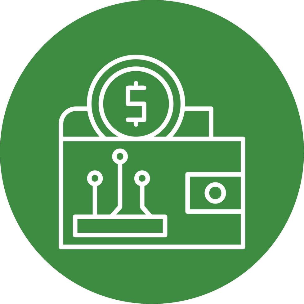 Digital wallet Icon Design Symbol vector
