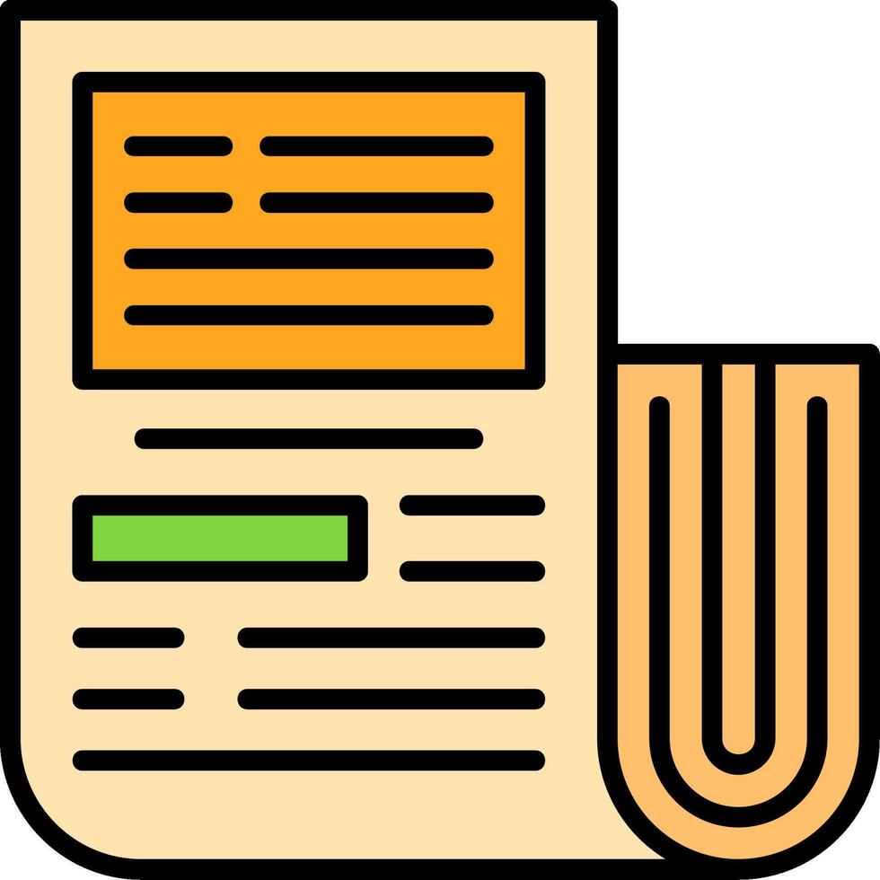 Newspaper Icon Design vector